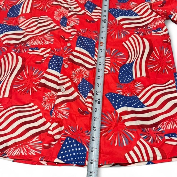 Men’s Red White and blue American flag Hawaiian shirt
XL. New without tags. - Picture 4 of 8